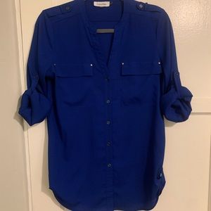 Calvin Klein royal blue shirt